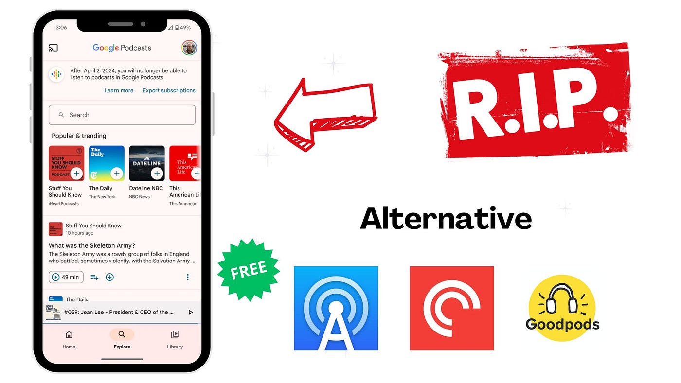 7 alternatives à Google Podcasts en 2025