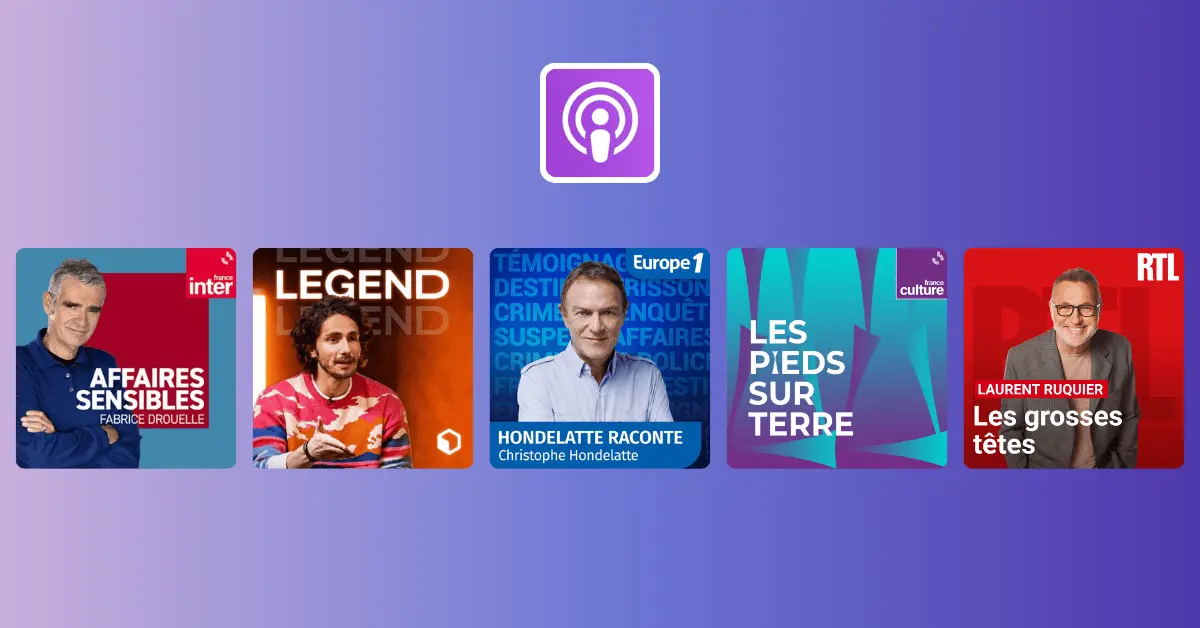 Les 7 podcasts les plus écoutés en ce moment