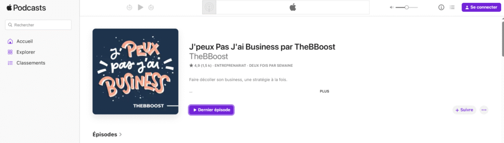 Podcast business : J'Peux Pas J'ai Business 