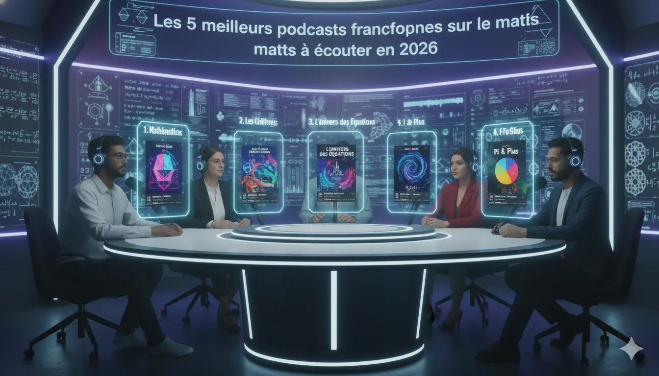 Les 5 meilleurs podcasts francophones sur les maths à écouter en 2026