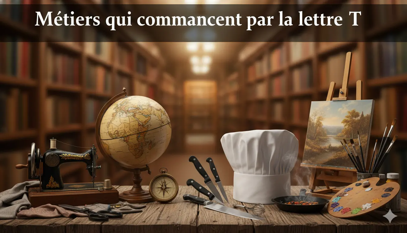Quels sont les métiers qui commencent par la lettre T ?