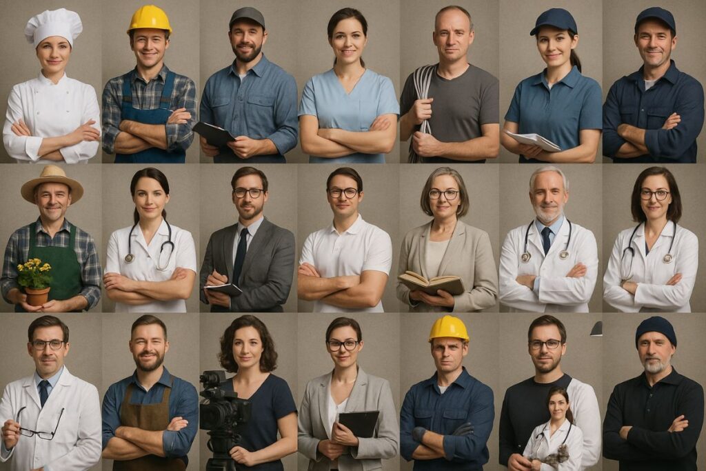 métiers en Z