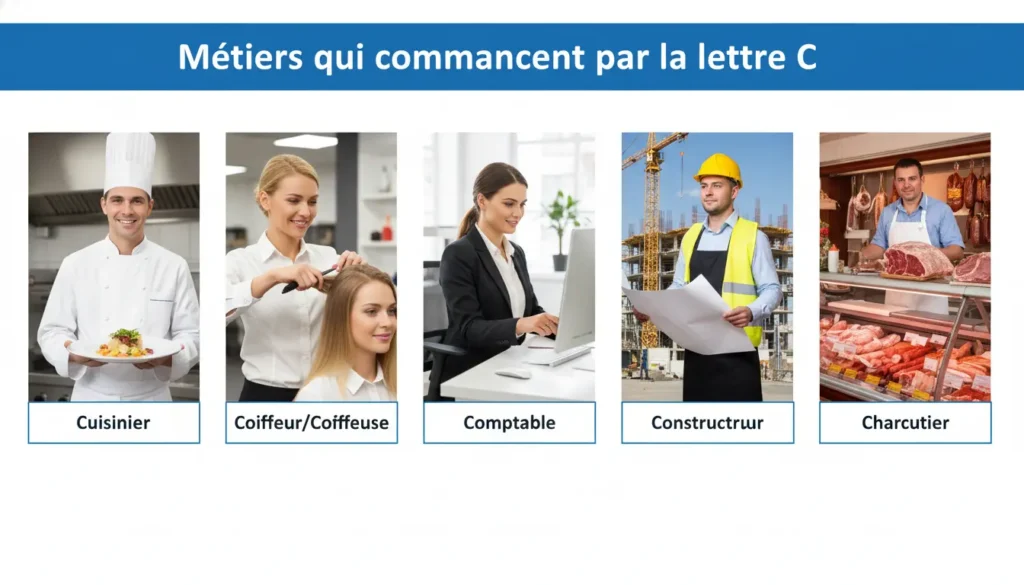 métiers qui commencent par la lettre C
