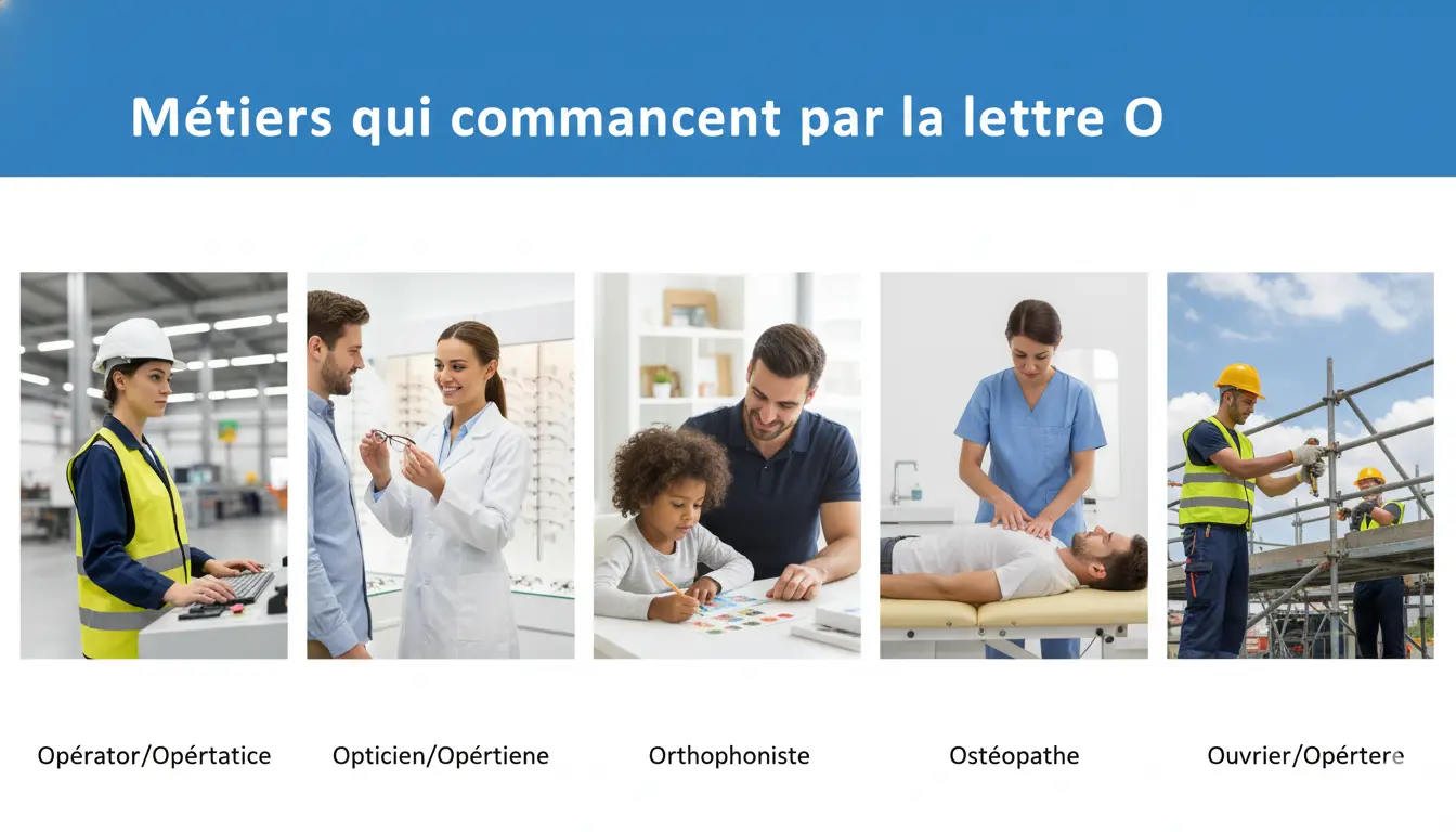 Quels sont les 15 meilleurs métiers qui commencent par la lettre O ?