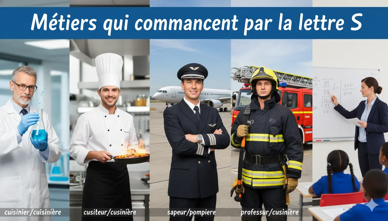Quels sont les métiers qui commencent par la lettre S ?