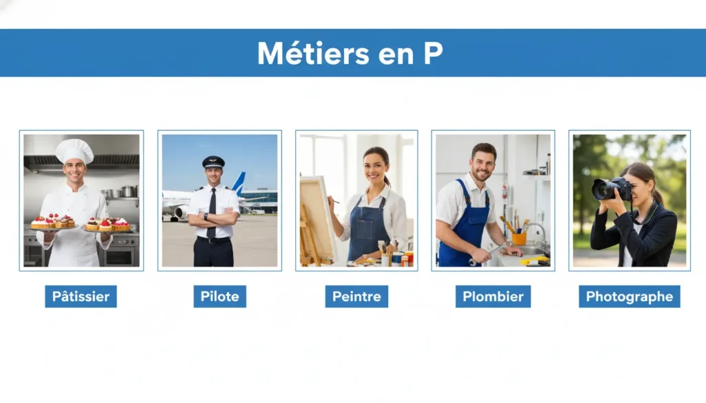 métiers qui débutent par la lettre P à connaître