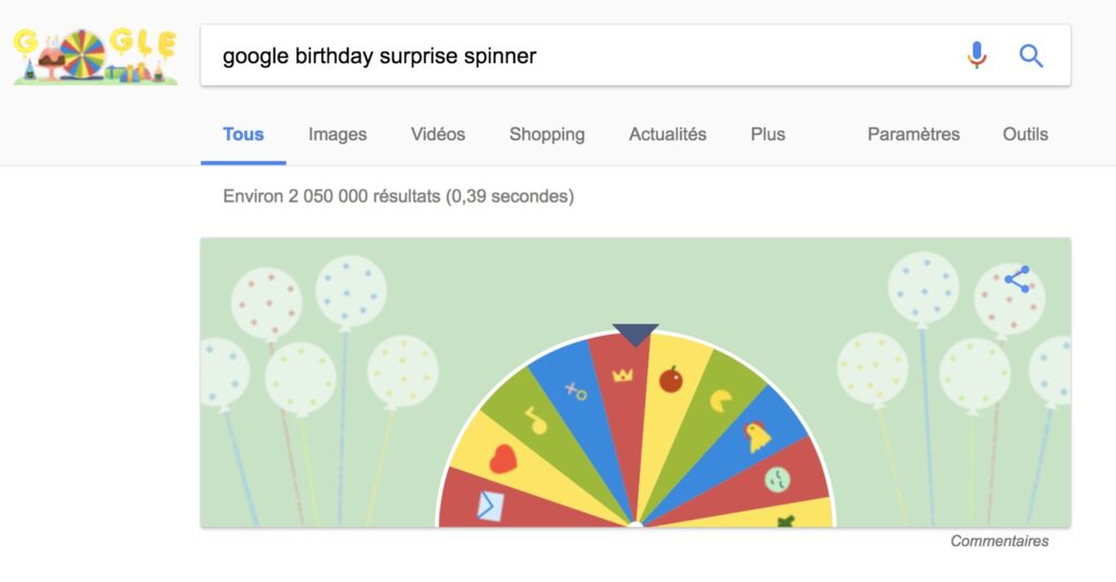 La roue d’anniversaire de Google est elle encore disponible aujourd’hui