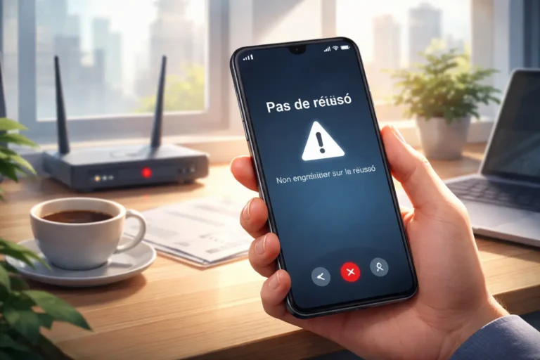 votre téléphone n'est enregistré sur aucun réseau
