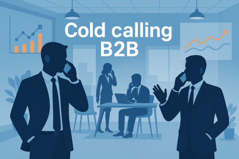 cold calling b2b illustration prospection telephonique b2b 1024x683