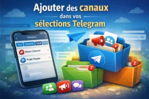 comment ajouter des canneaux dans mes seletioon telegram