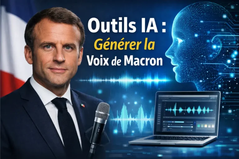 outils IA pour générer la voix de Macron