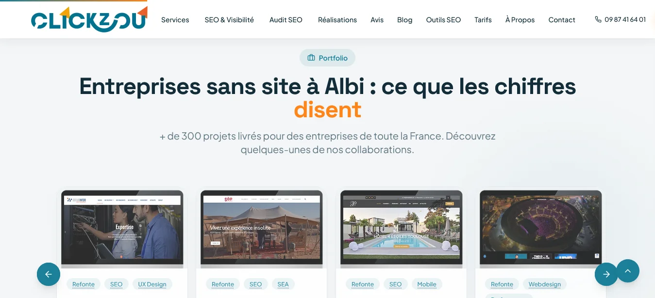 Agence web à Albi, pourquoi Clickzou revient souvent dans les recherches