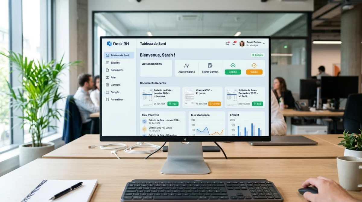 Desk RH, fonctionnement, connexion et avis utiles pour y voir clair