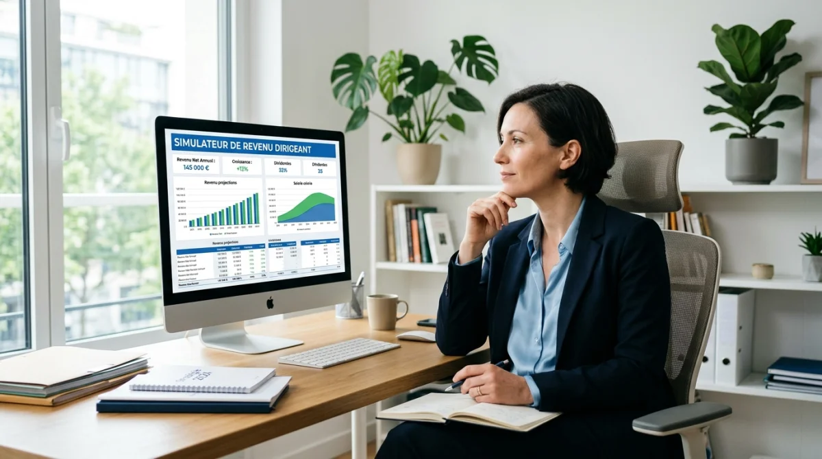 Simulateur de revenu dirigeant sur creation-entreprise-france.com, mode d’emploi clair